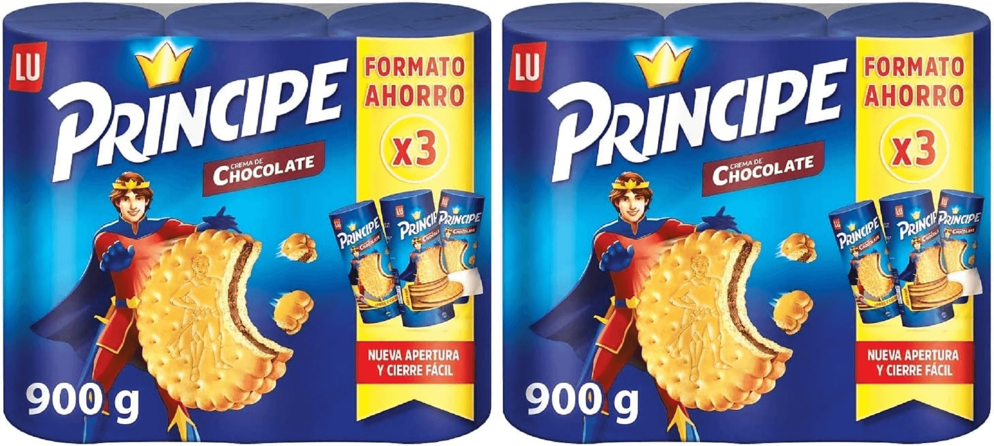 LU ▫️ Principe - Biscoito recheado de chocolate 3 x 300