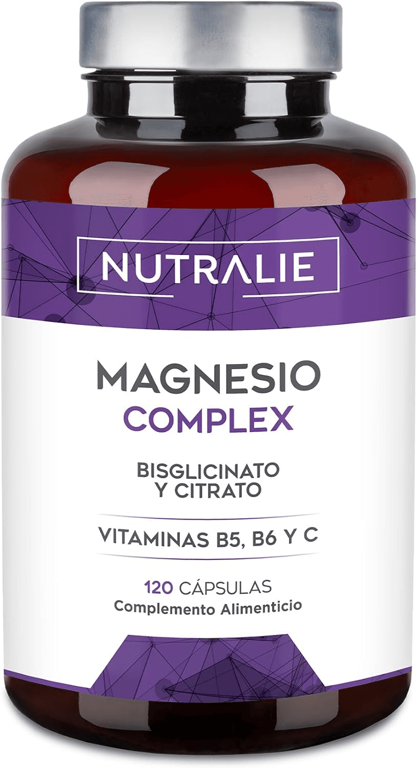 NUTRALIE ▫️ Citrato de Magnésio 1545mg + Bisglicinato de Magnésio 600mg - Reduz o Cansaço e a Fadiga - Complexo de Magnésio de Alta Biodisponibilidade - 120 Cápsulas Veganas