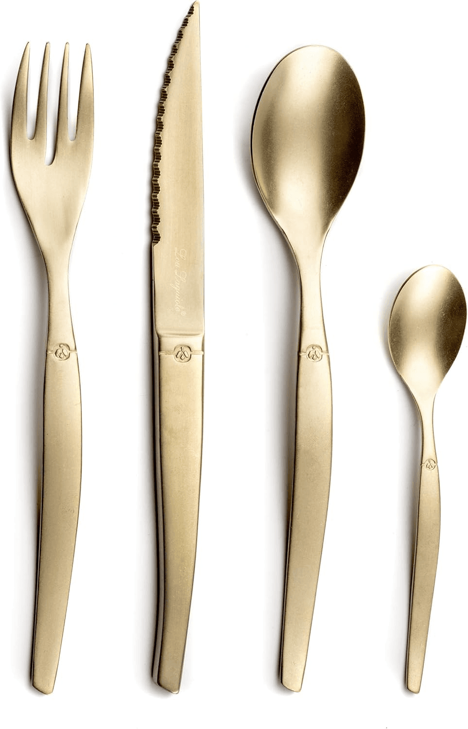 Lou Laguiole ▫️ Jet - Posate 16 pezzi Champagne