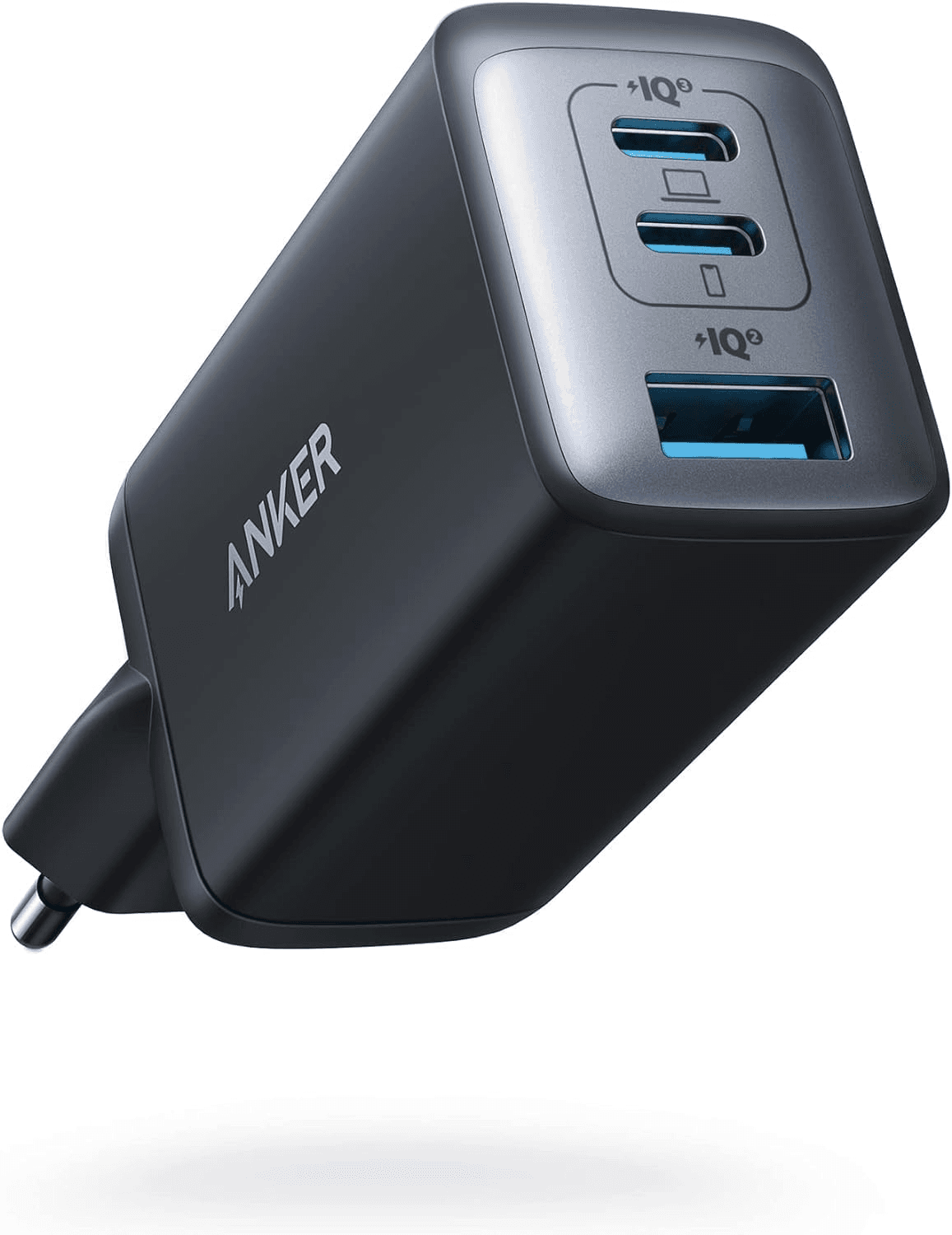 Anker ▫️ Carregador USB C Fast Charge 65W (Nano II), com 3 portas PPS, carregador compacto e potente para MacBook Pro, iPad Pro, Steam, Galaxy S20, DELL XPS 13, Note 20/10+, iPhone 17/16/15 air series e muito mais