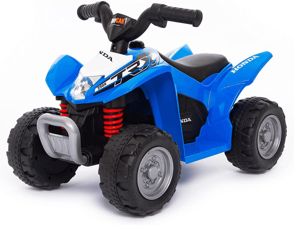 Babycar ▫️ Quadriciclo Elétrico Infantil Honda Modelo H3 | Quadriciclo Infantil 6 Volts Luzes e Sons, Aceleração por Pedal e Arranque Suave (Azul)