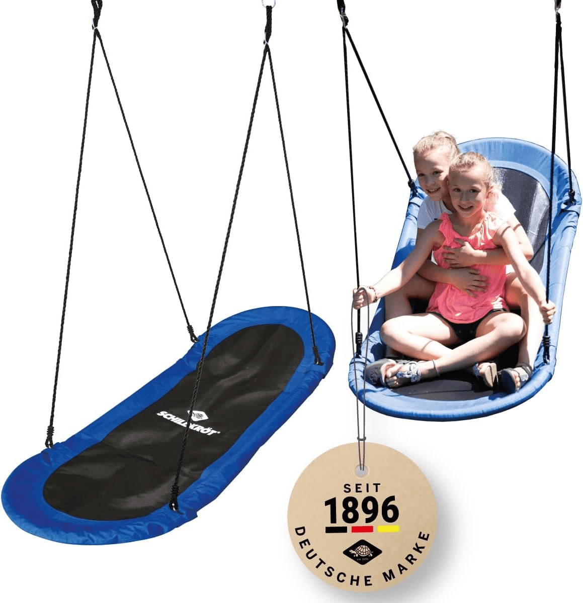 Schildkröt ▫️ Baloiço oval ® para utilização no interior e no exterior | 70 x 170 cm | Altura ajustável de 105 a 180 cm | Carga máxima 150 kg | Utilização no interior e no exterior | Modelo 970511