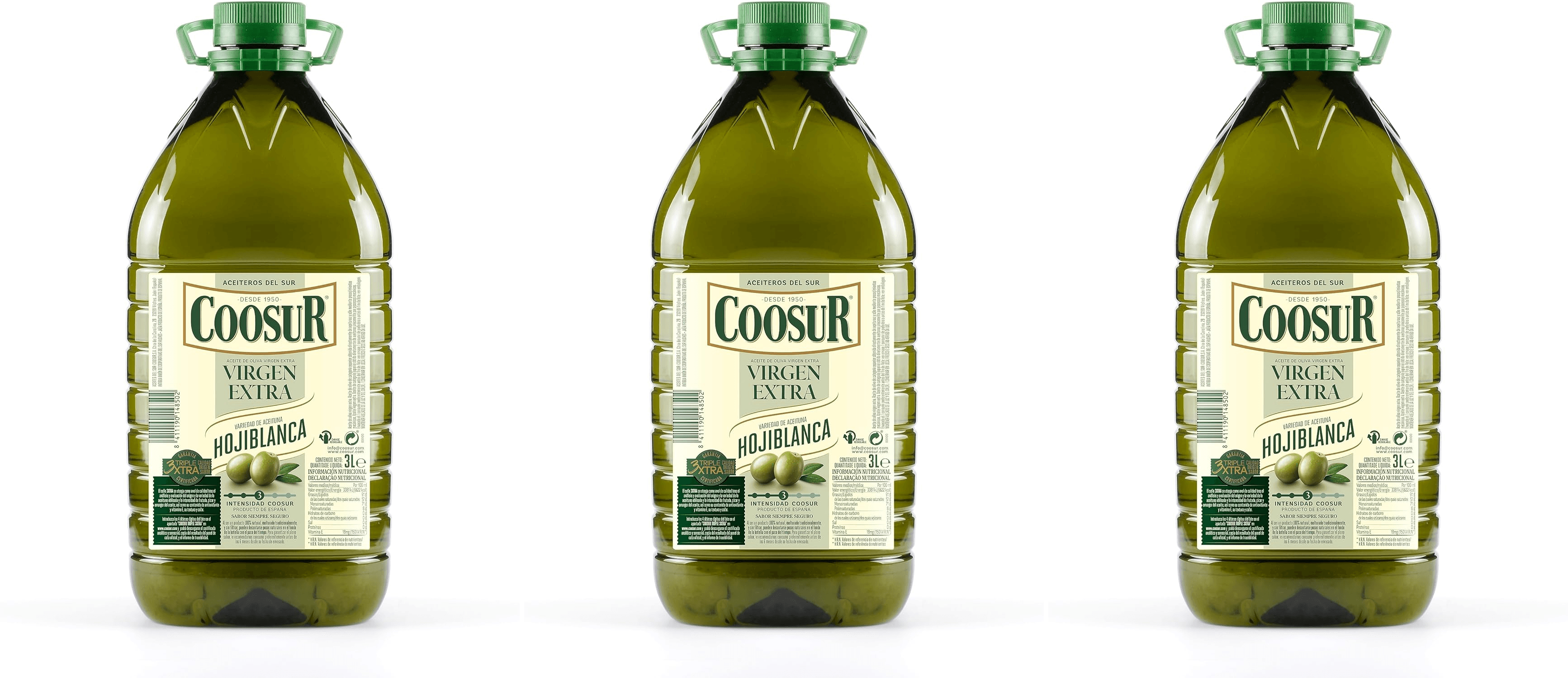 COOSUR ▫️ Azeite de Oliva Extra Virgem Hojiblanca 3 Litros