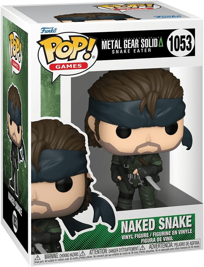 Funko ▫️ Pop! Games: Metal Gear - Naked Snake - Figura de Vinil Colecionável - Ideia para Prenda - Mercadoria Oficial - Brinquedos para Crianças e Adultos - Figura de Modelo Colecionável e de Exposição