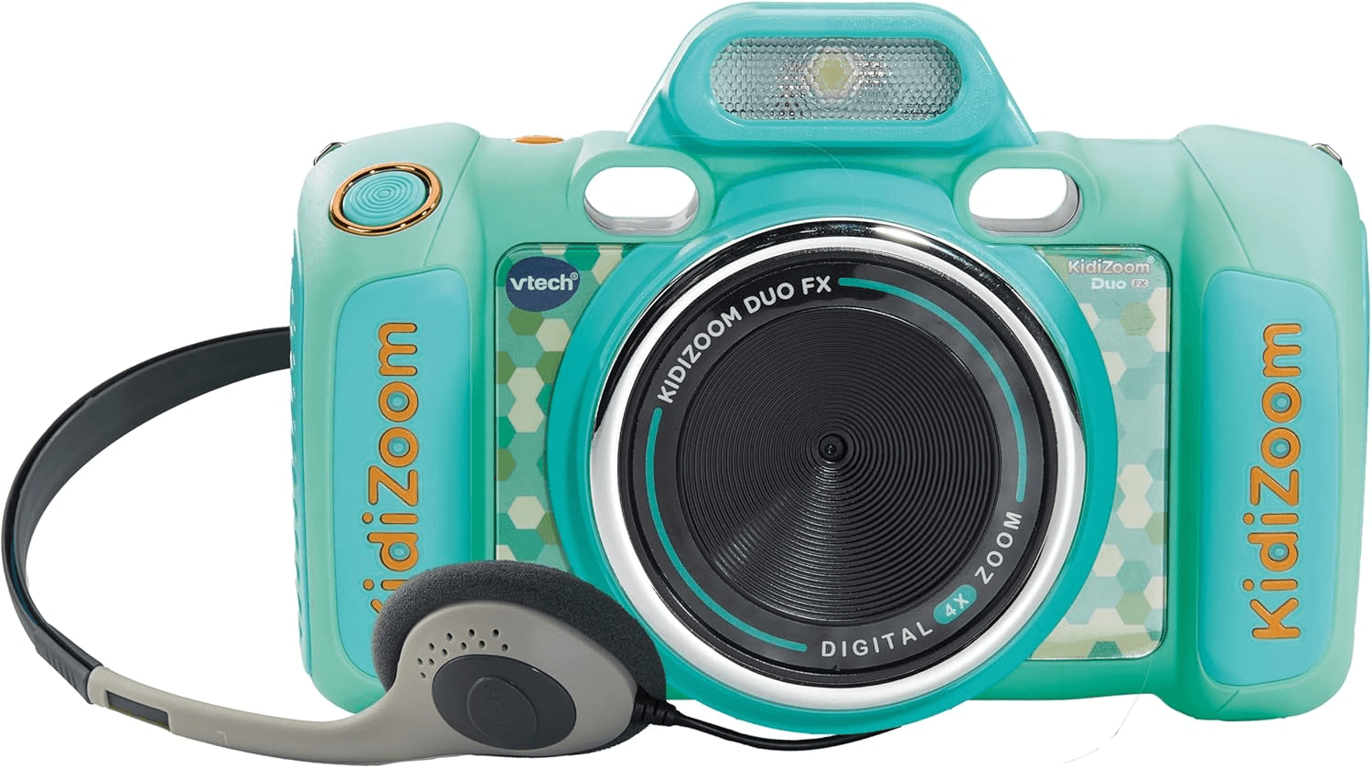 VTech ▫️ Kidizoom Duo FX Aquamarine, câmara fotográfica para crianças, selfie, vĂdeo, ecrĂŁ a cores, estĂşdio de banda desenhada, filtros e efeitos divertidos, prenda para crianças dos 4 aos 12 anos, versĂŁo ESP