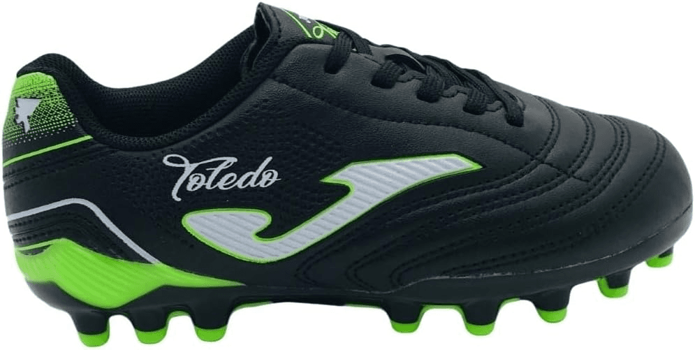 Joma ▫️ Toledo Jr 2501 Preto Sapatos de relva artificial Unissexo Crianças