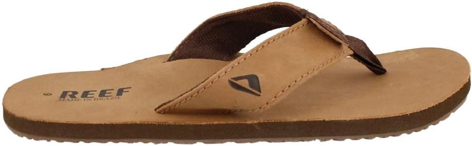 Reef ▫️ Leather Smoothy, Sandálias Flip-Flop para homem