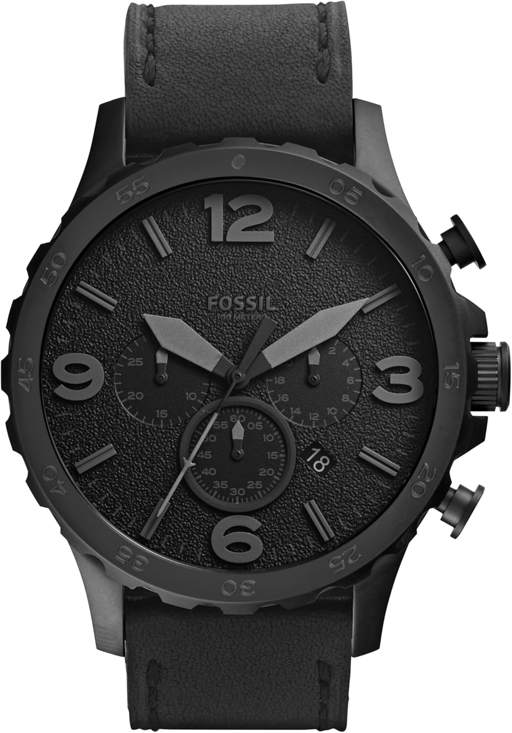 Fossil ▫️ Cintos de couro com fivela castanha para homem