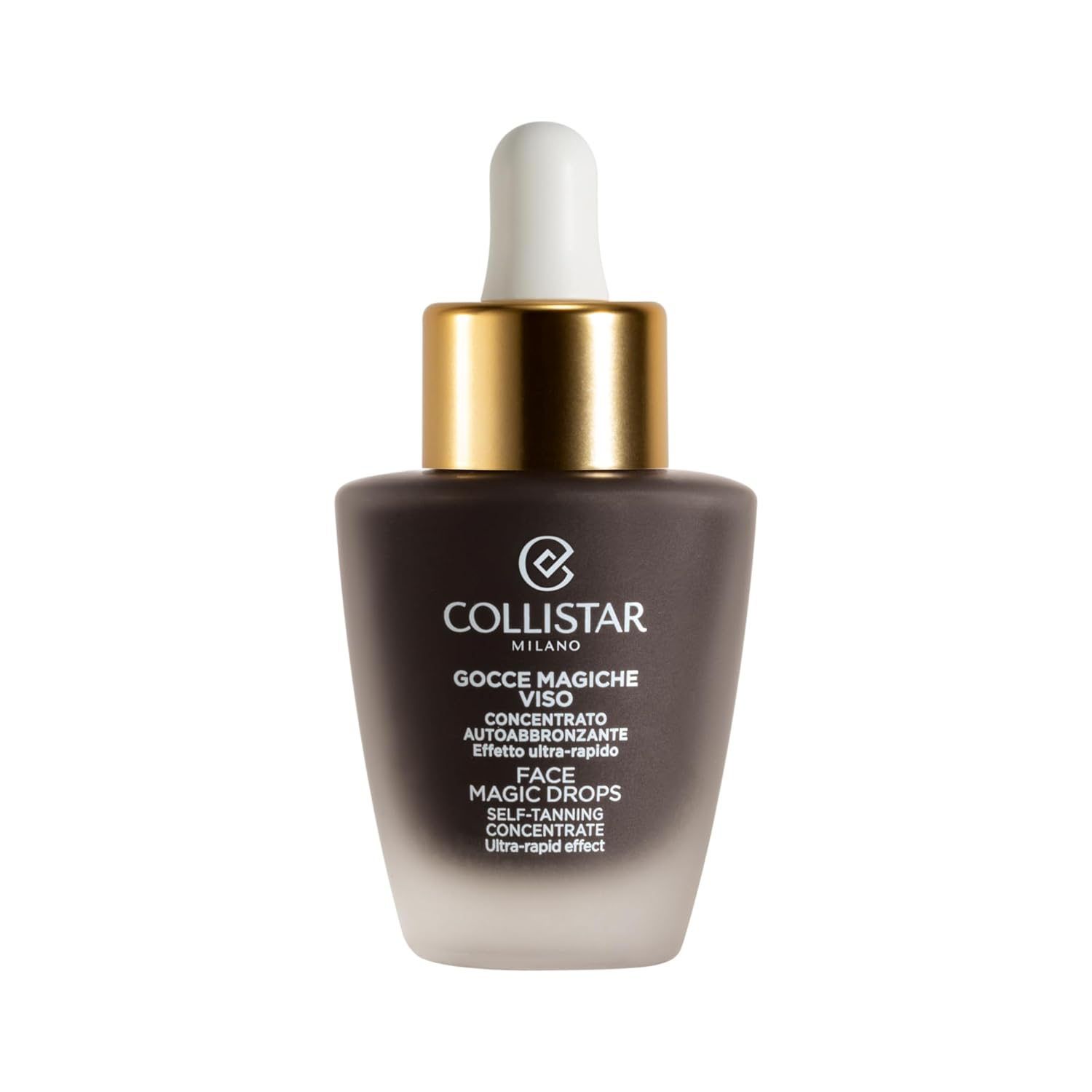 Collistar ▫️ Magic Drops Face, concentrado autobronzeador, efeito bronzeado rápido, bronzeado intenso, natural e luminoso em menos de uma hora, sem esborratar, 30 ml