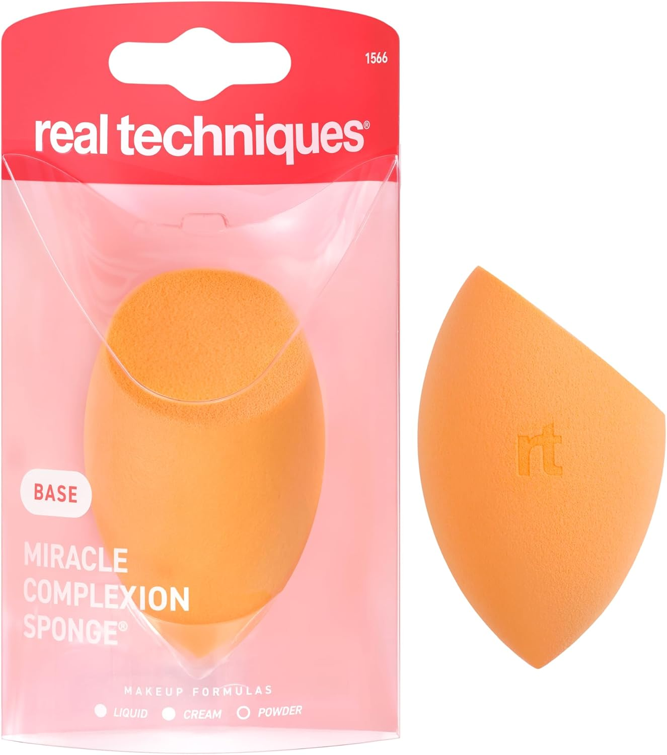 REAL TECHNIQUES ▫️ Miracle Complexion Sponge, esponja de esbatimento para bases líquidas e em creme, 1 pc.