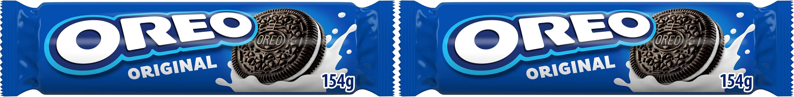 Oreo ▫️ Bolachas com pepitas de chocolate recheadas com creme e sabor a baunilha, The Original Cookie, pacote de 154 g