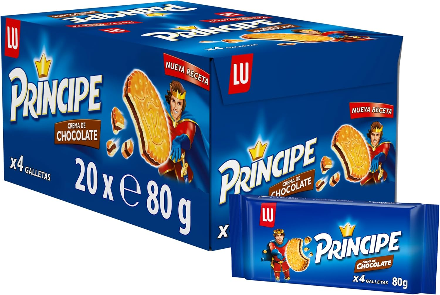 Principe ▫️ Biscoito - Sanduíche recheada de chocolate (e 80 g)
