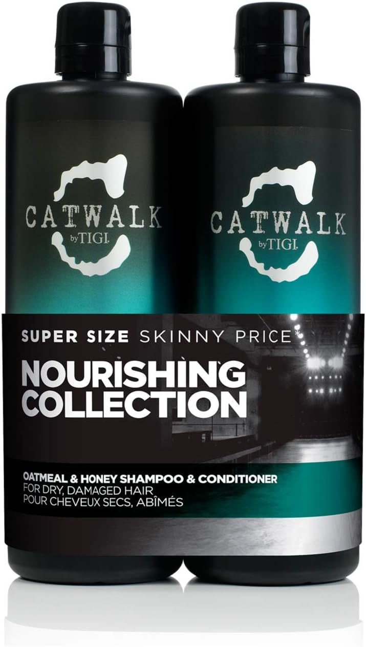 CATWALK by TIGI ▫️ Aveia e Mel, champô e amaciador nutritivos, 2 x 750 ml