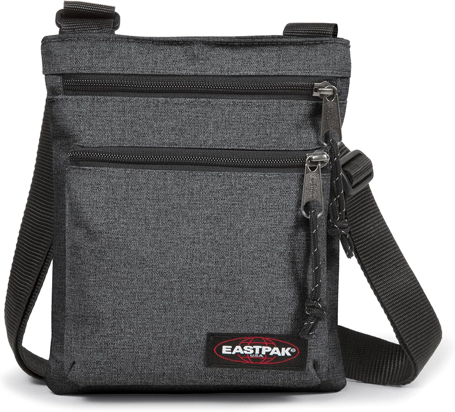 EASTPAK ▫️ Mala de ombro RUSHER, 1,5 L - Black Denim (Cinzento)