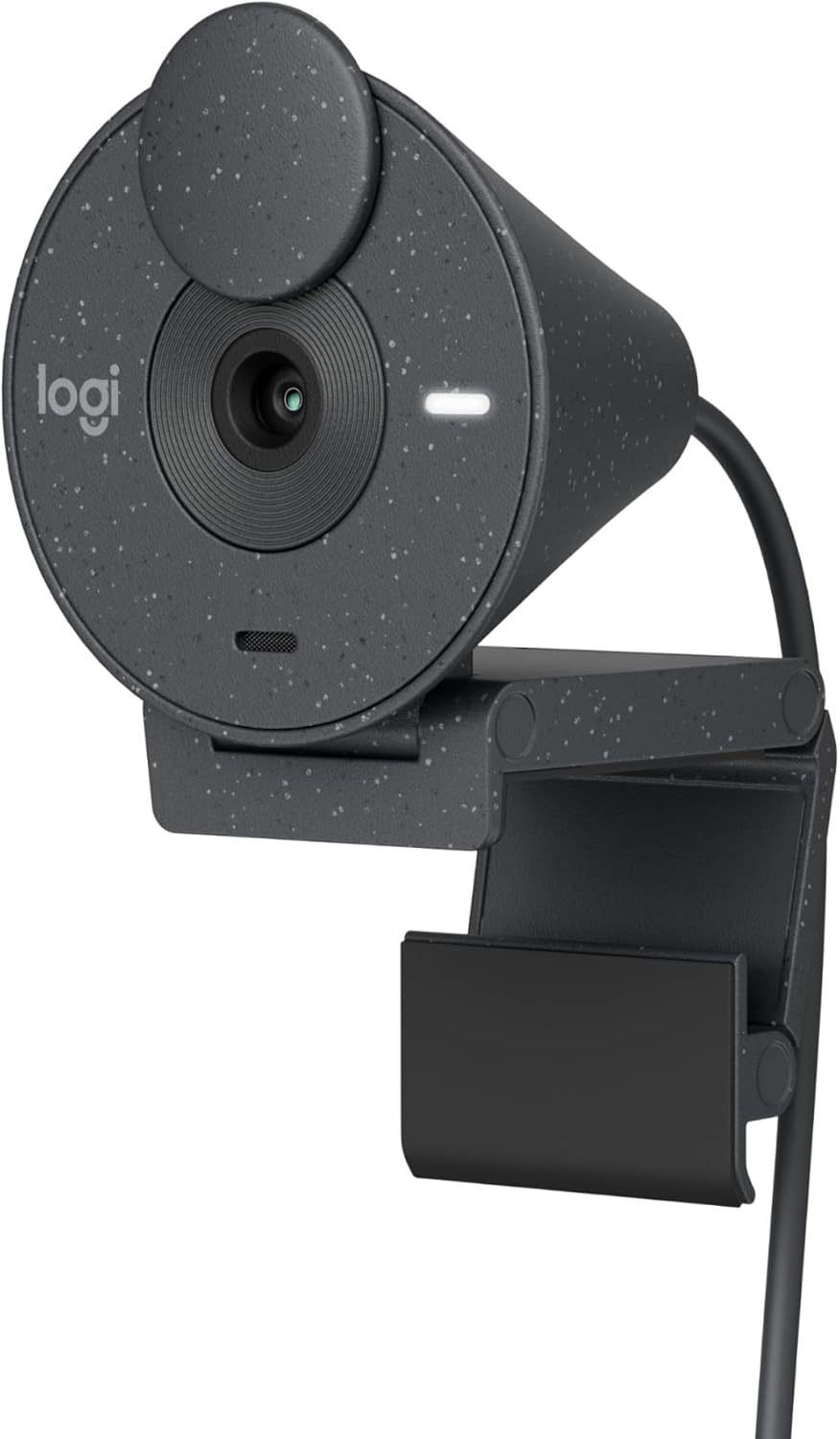 Logitech ▫️ Brio 300 Webcam Full HD com obturador de privacidade, microfone com redução de ruído, USB-C, certificação Zoom, Microsoft Teams, Google Meet, correção automática da luz - Grafite