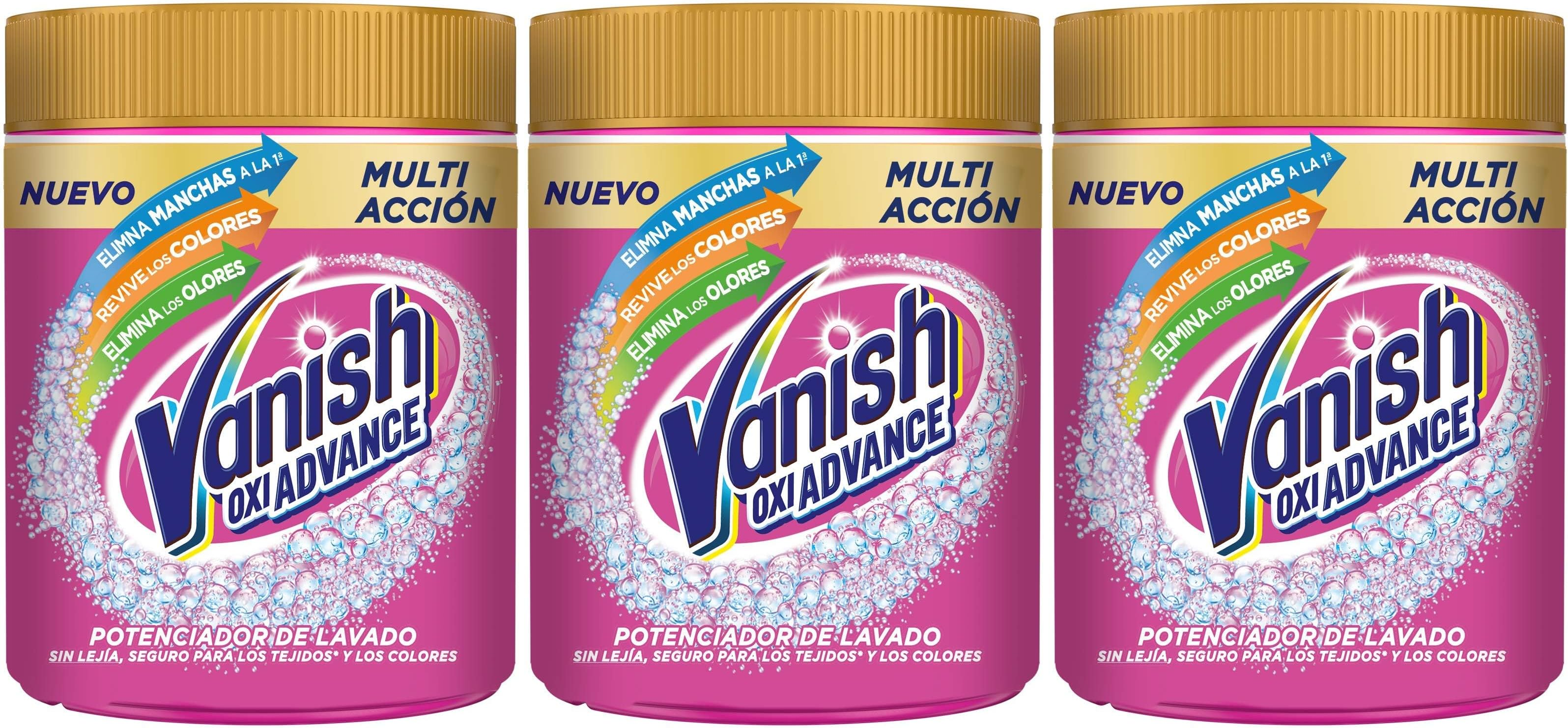 Vanish ▫️ Oxi Action Multipoder - Tira-nódoas multibenefícios para a roupa, em pó, sem lixívia 400g,