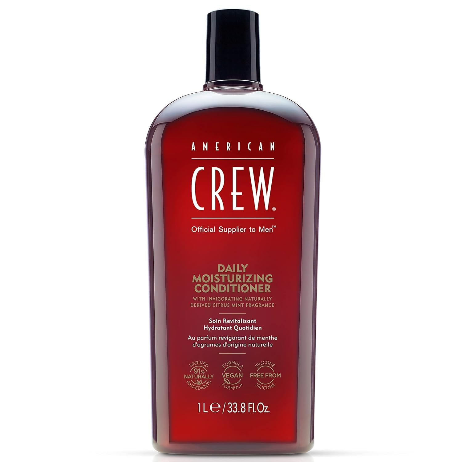 American Crew ▫️ Condicionador Hidratante Diário, Condicionador Hidratante Masculino, Cuidados Diários com o Cabelo, Restaura, Fortalece e Protege o Cabelo, Fragrância de Menta Cítrica
