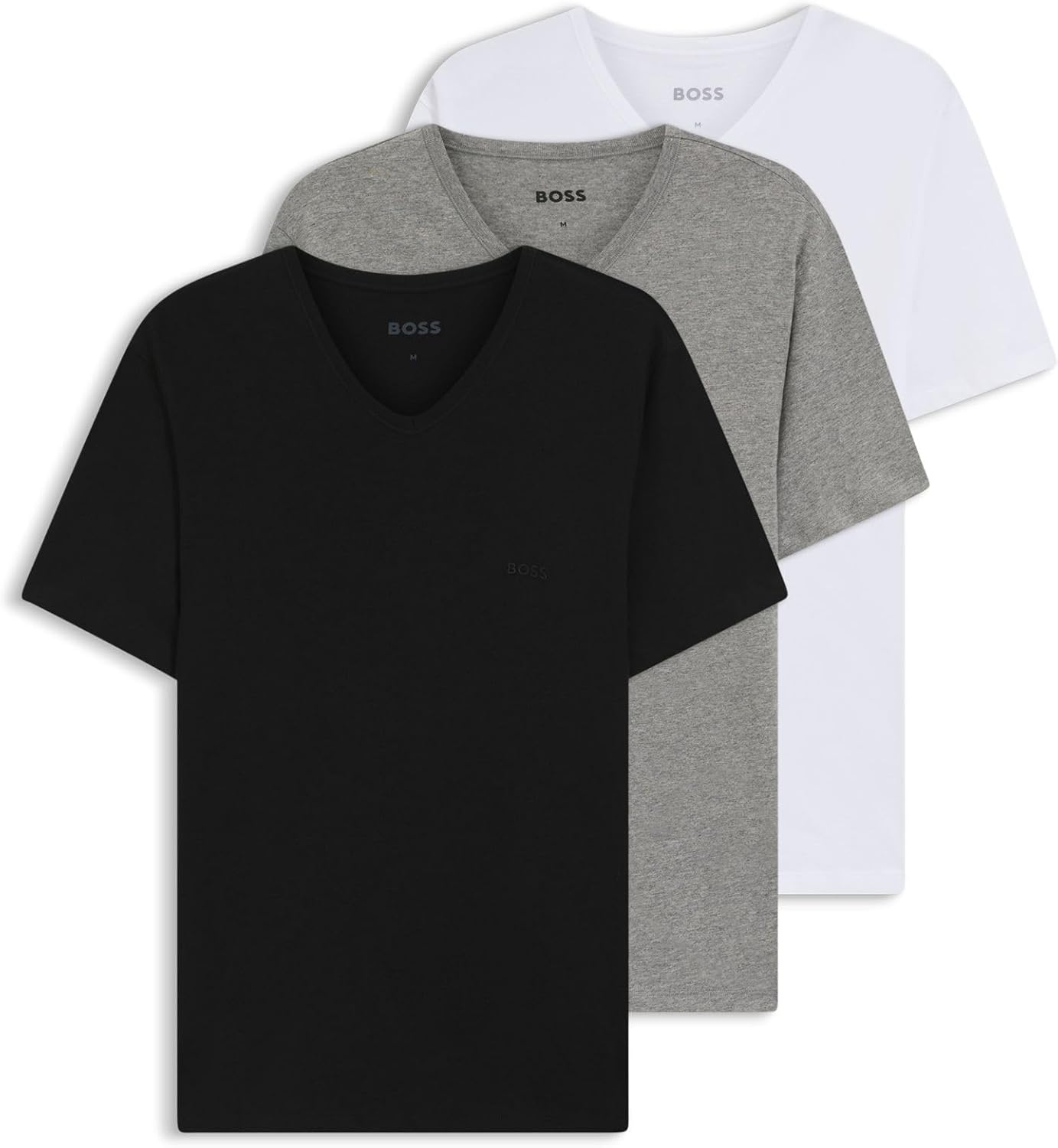 HUGO BOSS ▫️ Tshirtvn 3p Classic 10243514 01 T-Shirt para homem (Conjunto de 3)