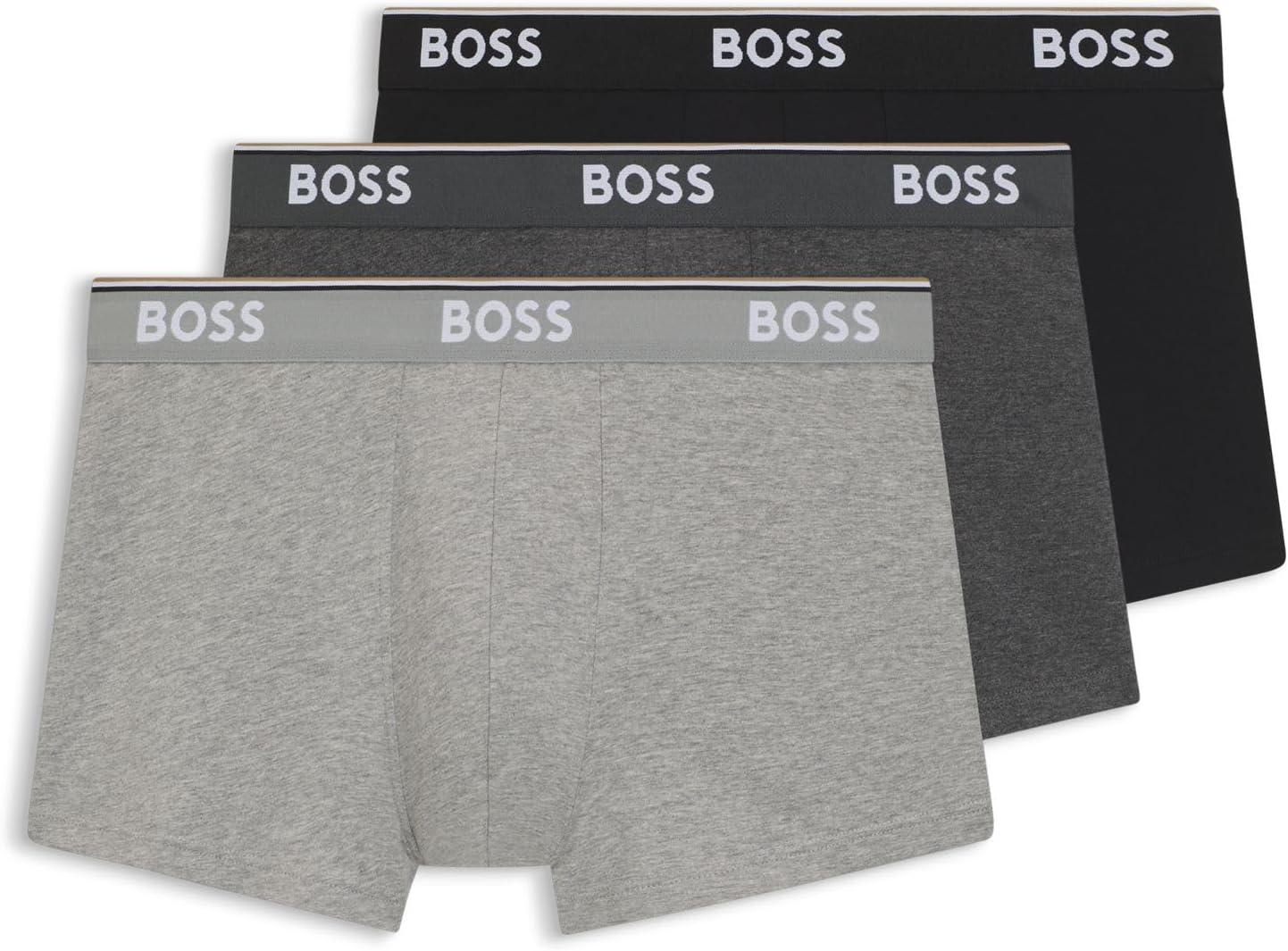 BOSS ▫️ Cuecas Boxer para homem (pack de 3)