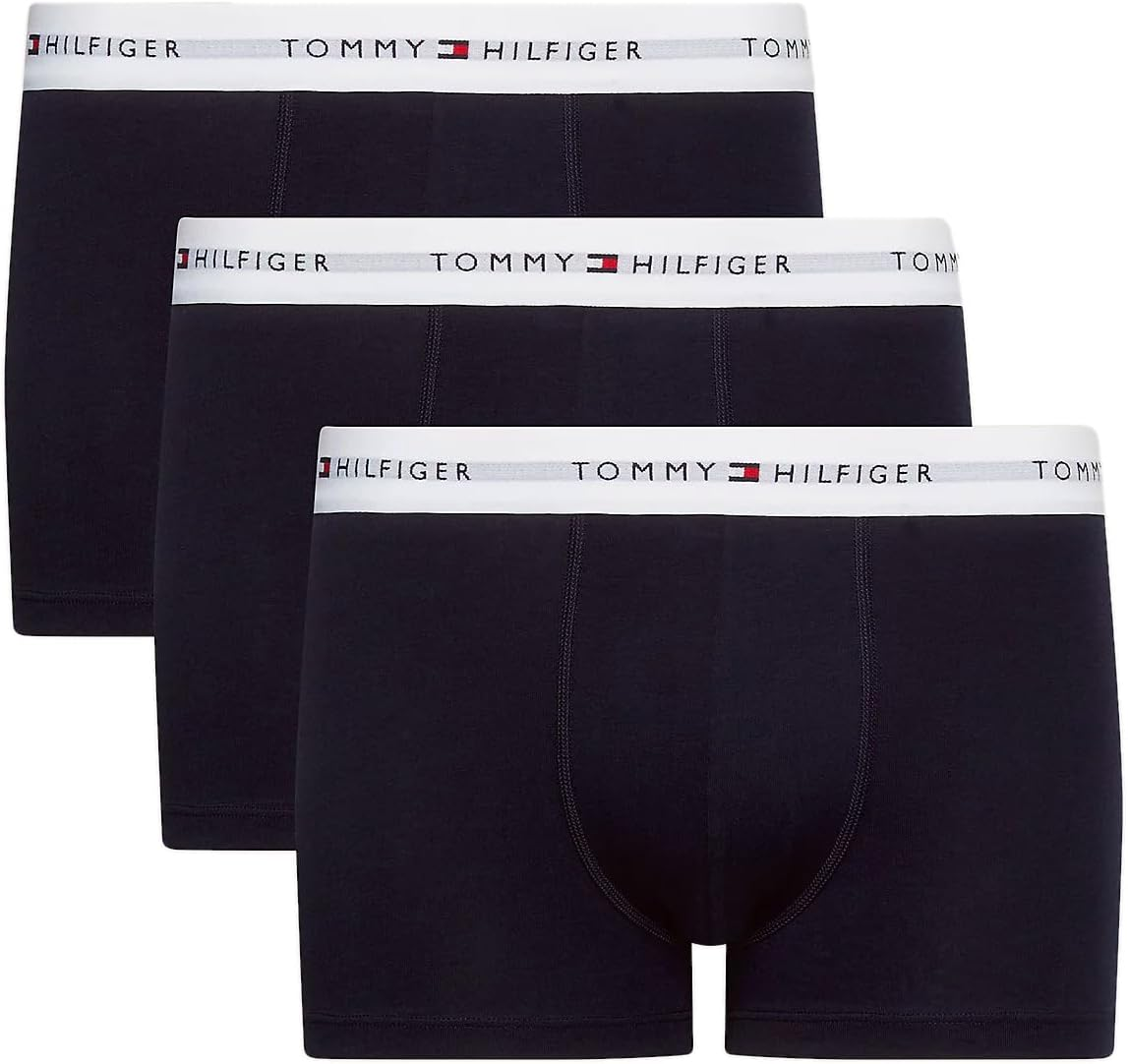 Tommy Hilfiger ▫️ 3 Packs de cuecas boxer para homem em algodão elástico