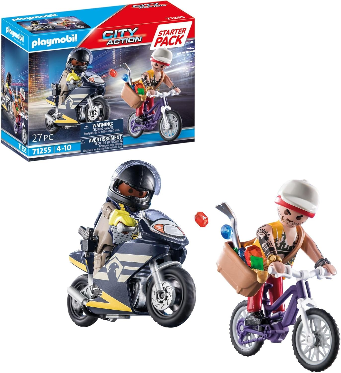 PLAYMOBIL ▫️ Pack inicial Forças Especiais e Ladrão 71255, a partir dos 4 anos