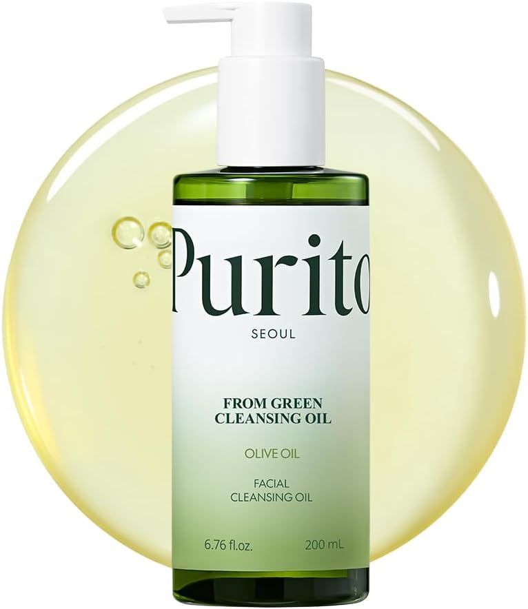 PURITO ▫️ Gentle Facial Cleanser From Green Cleansing Oil 6,76 fl.oz/200 ml, sem crueldade e vegan, óleos de origem natural (remodelado)