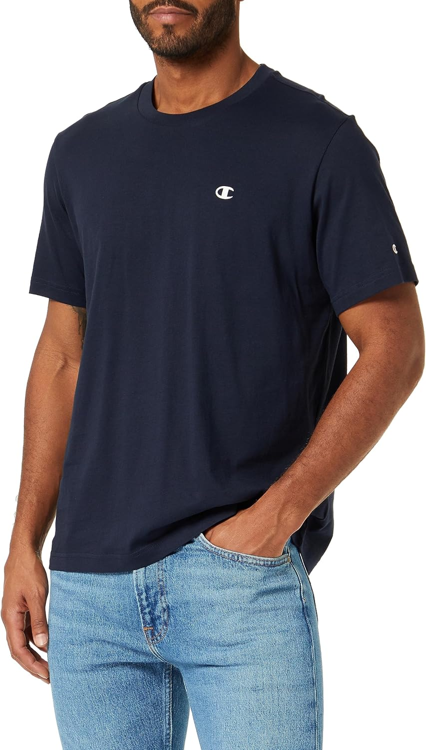 Champion ▫️ T-shirt de gola redonda Legacy Basics - S-S para homem