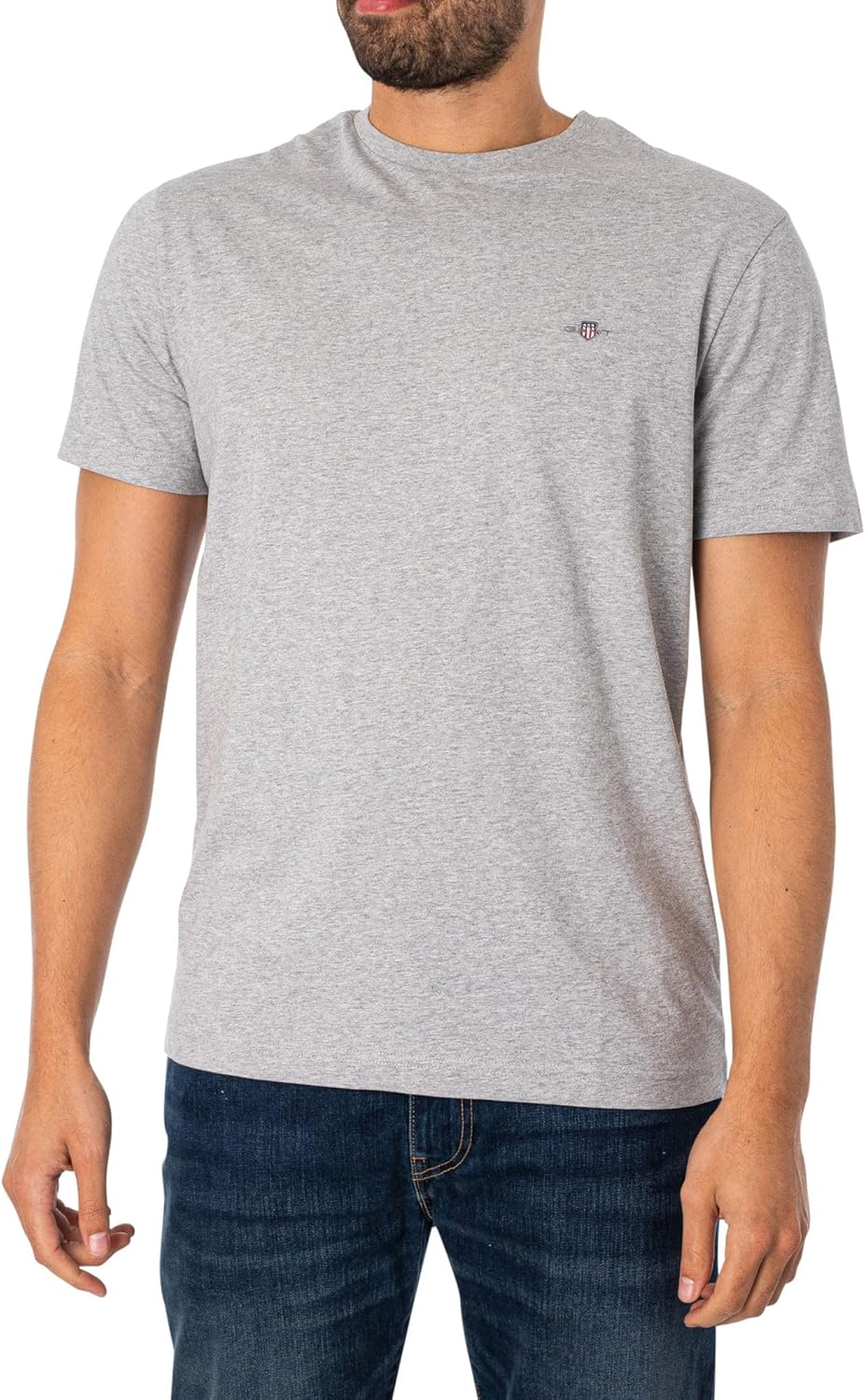 GANT ▫️ Camisola para homem com casaco de ajuste regular, azul escuro