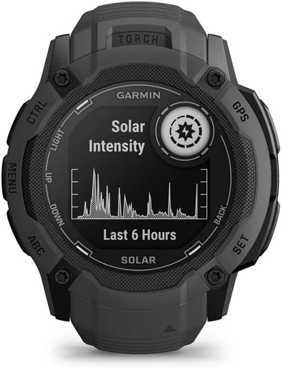 Garmin ▫️ Instinct 2X Solar, relógio inteligente com GPS à prova de água, carregamento solar, funcionalidades desportivas, oximetria de pulso, pontuação do sono e notificações no smartphone, preto