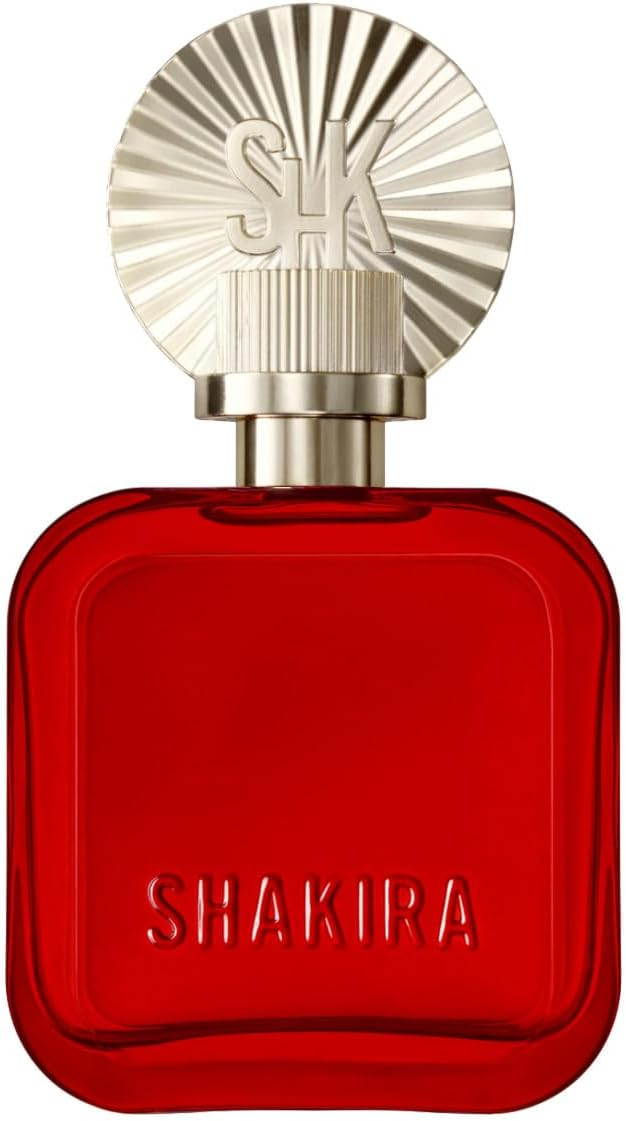 Shakira ▫️ Perfumes, ROJO by Eau de Parfum for Women, Longa duração, Fragrância poderosa, Sensual e encantadora, Notas florais, de especiarias e âmbar, Ideal para uso diário, 50 ml
