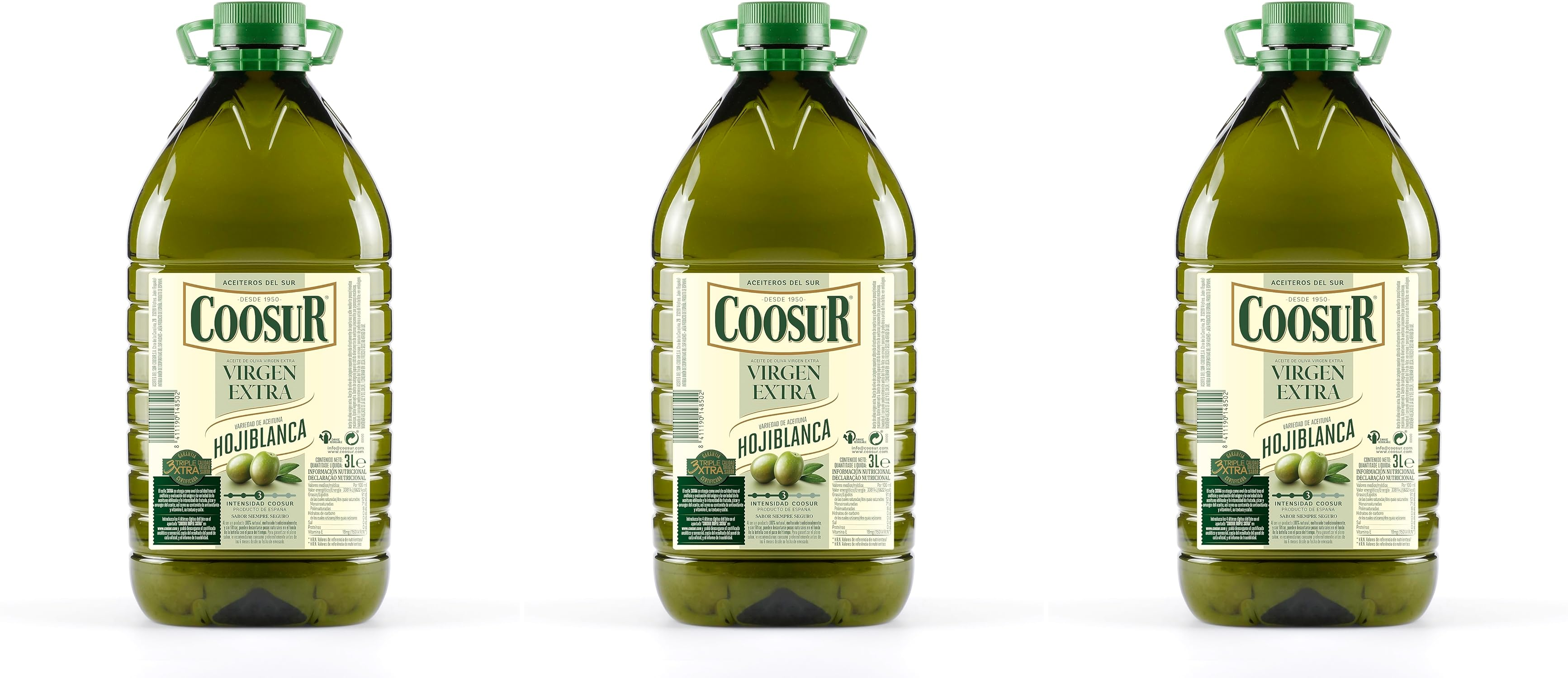 COOSUR ▫️ Azeite de Oliva Extra Virgem Hojiblanca 3 Litros