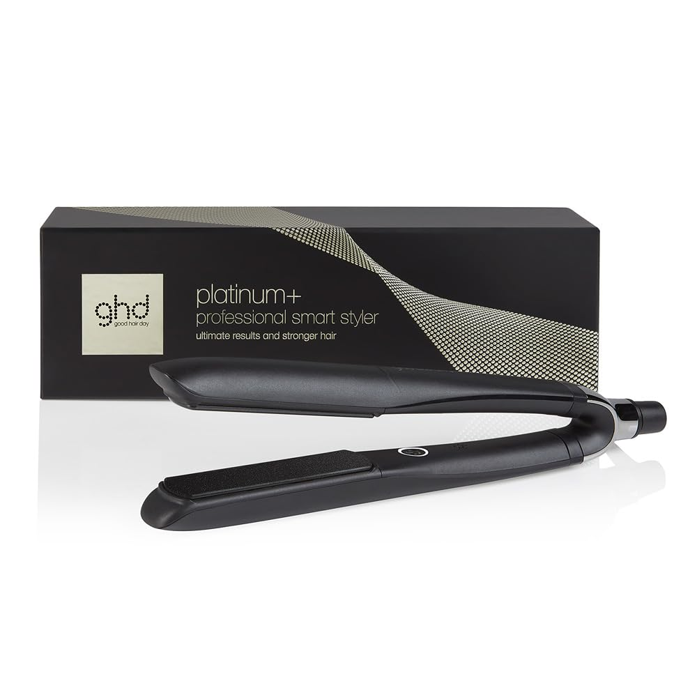 ghd Platinum+ - Alisador profissional inteligente, cabelo mais forte, mais brilho e proteção da cor - para todos os tipos de cabelo - (ficha europeia)