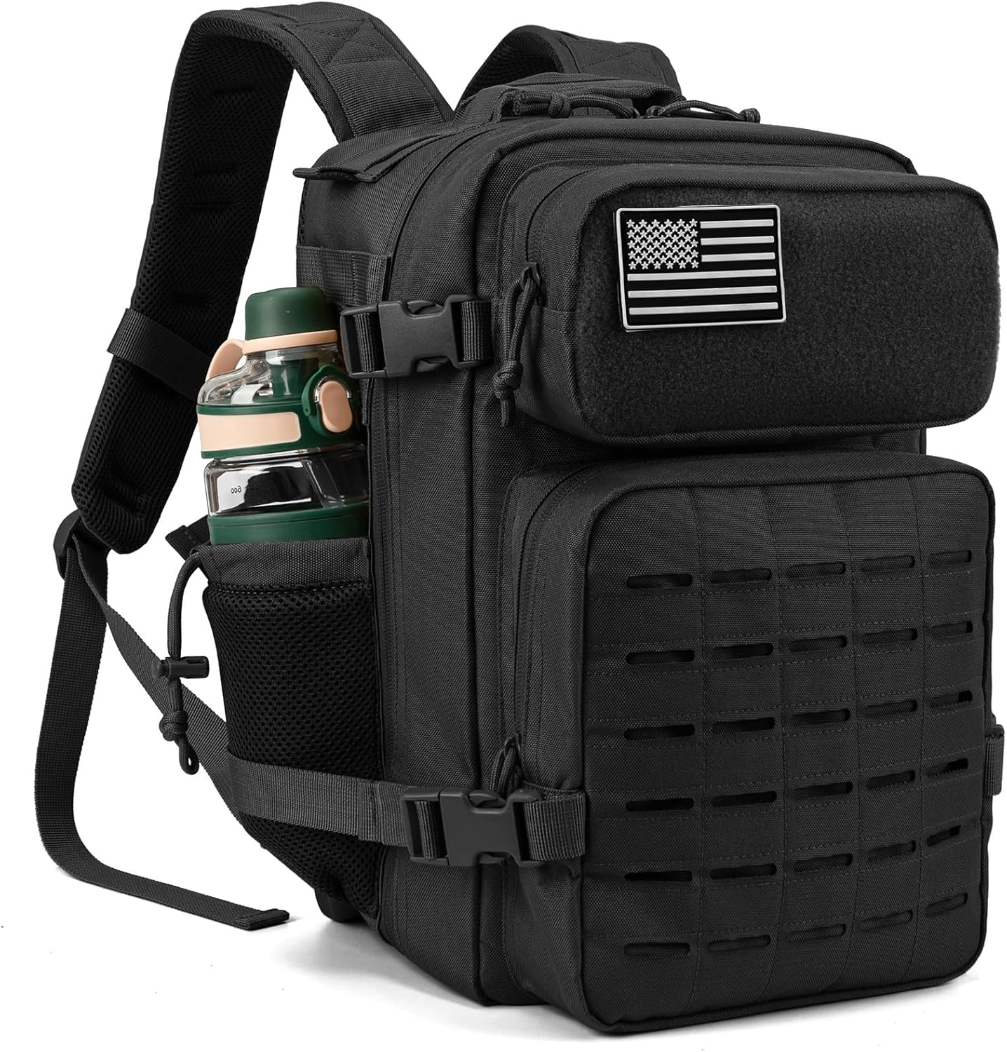 QT&QY ▫️ Mochilas militares tácticas 25L/45L Molle Mochila de assalto do exército Mochila de fuga do exército Mochila de caminhada de 3 dias para campismo