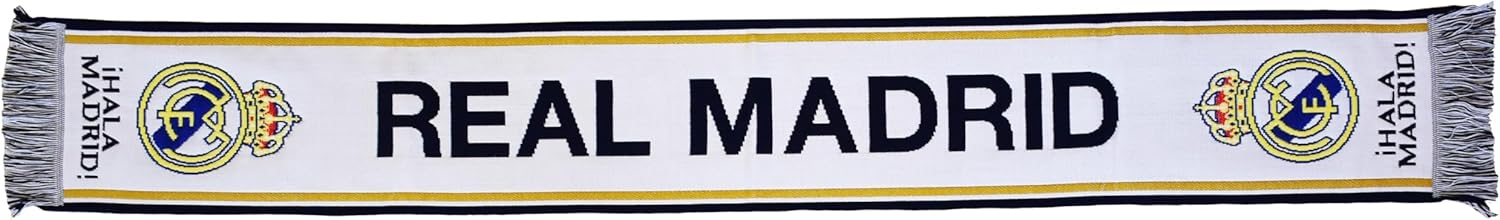 Real Madrid ▫️ Cachecol Telat Nº 30 Licenciado 140x20 cm.