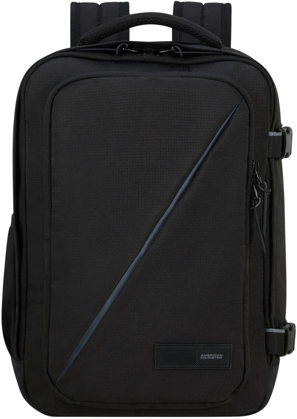 American Tourister ▫️ Take2Cabin, saco de cabine da Ryanair, 25 x 20 x 20 x 40 cm, 24 L, 0,40 kg, bagagem de mão, saco de cabine, mochila de metro, preto (preto)