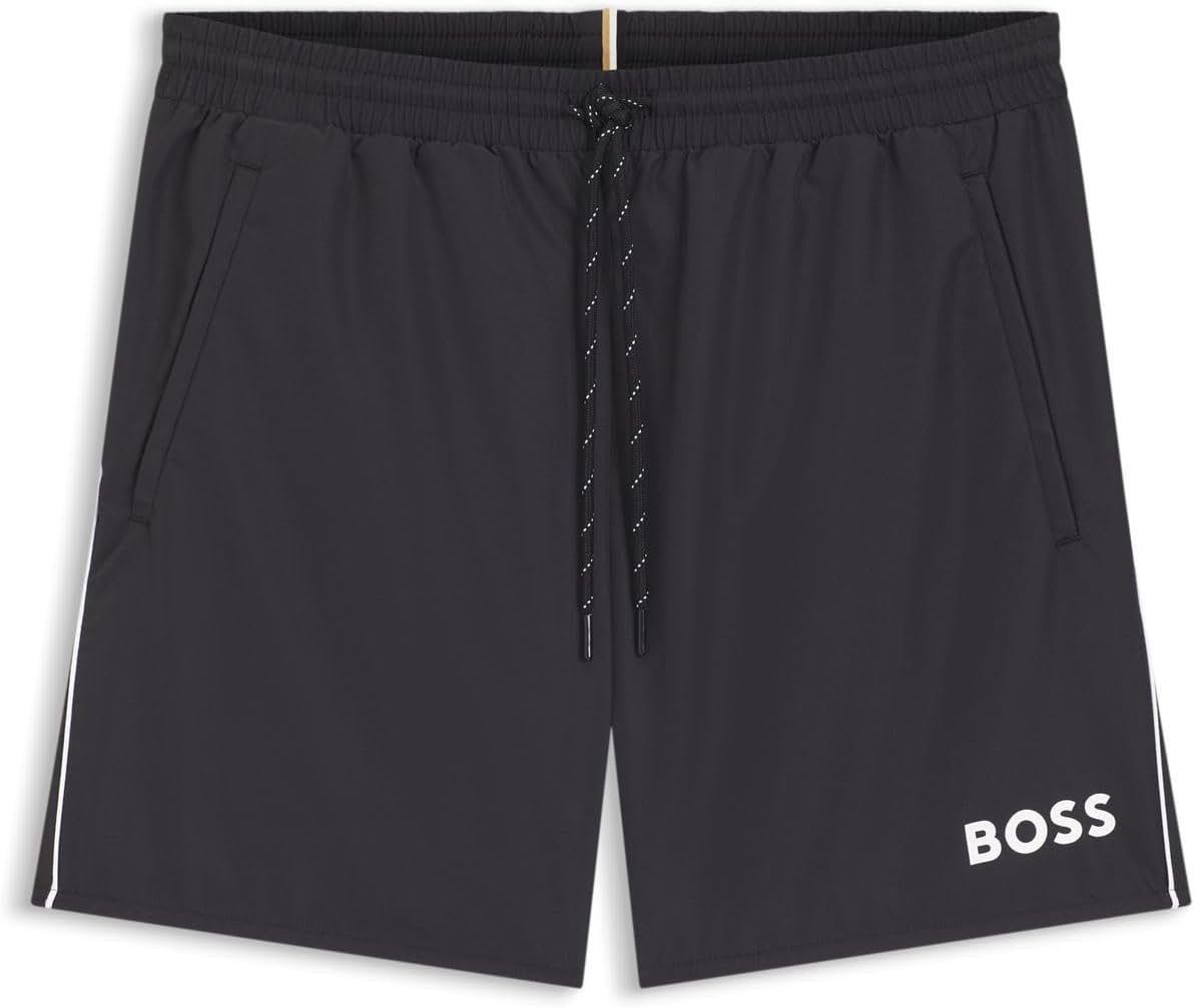 BOSS ▫️ Fato de banho de comprimento médio para homem Fato de banho justo para homem