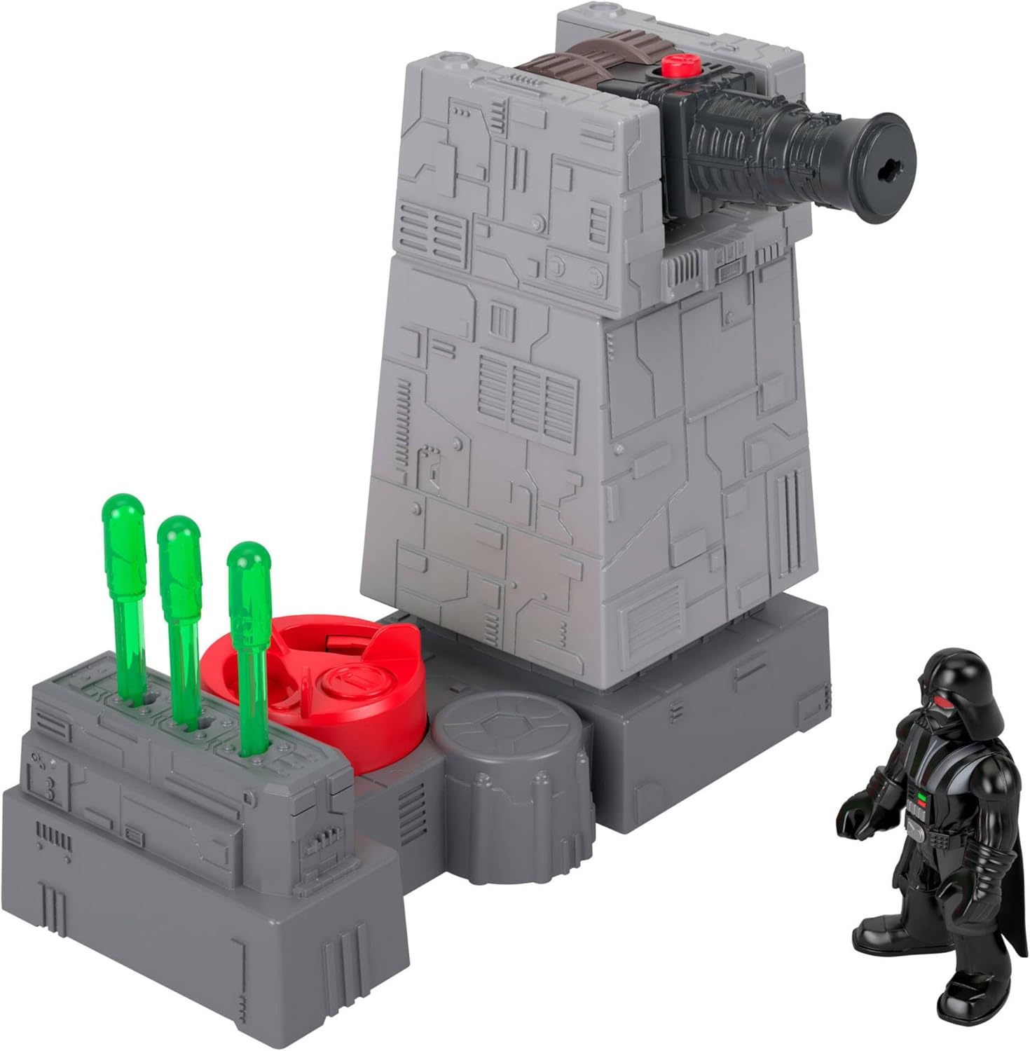 Fisher-Price ▫️ Imaginext STAR WARS Torre da Estrela da Morte com canhão, com uma chave de metal com a forma de Darth Vader, para meninos e meninas a partir dos 3 anos, JCY30