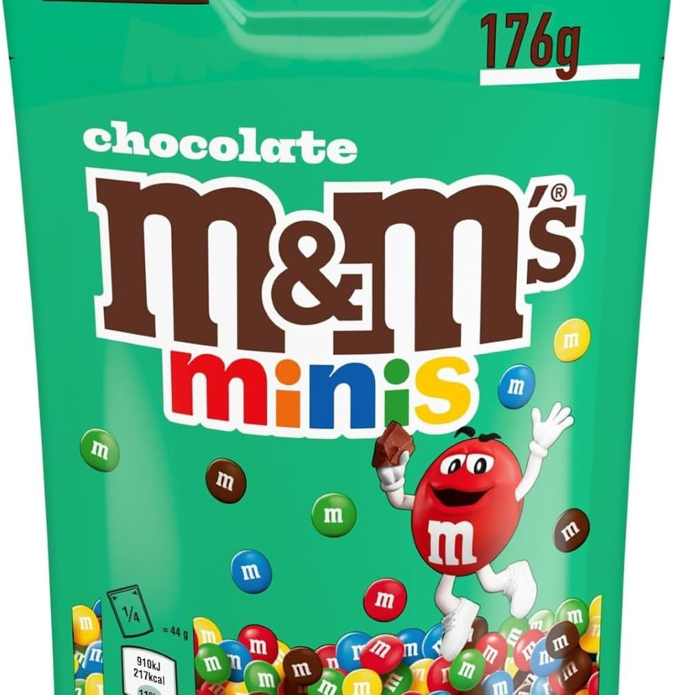 M&M's ▫️ Minis Snack em Bolas Coloridas de Chocolate de Leite 176g