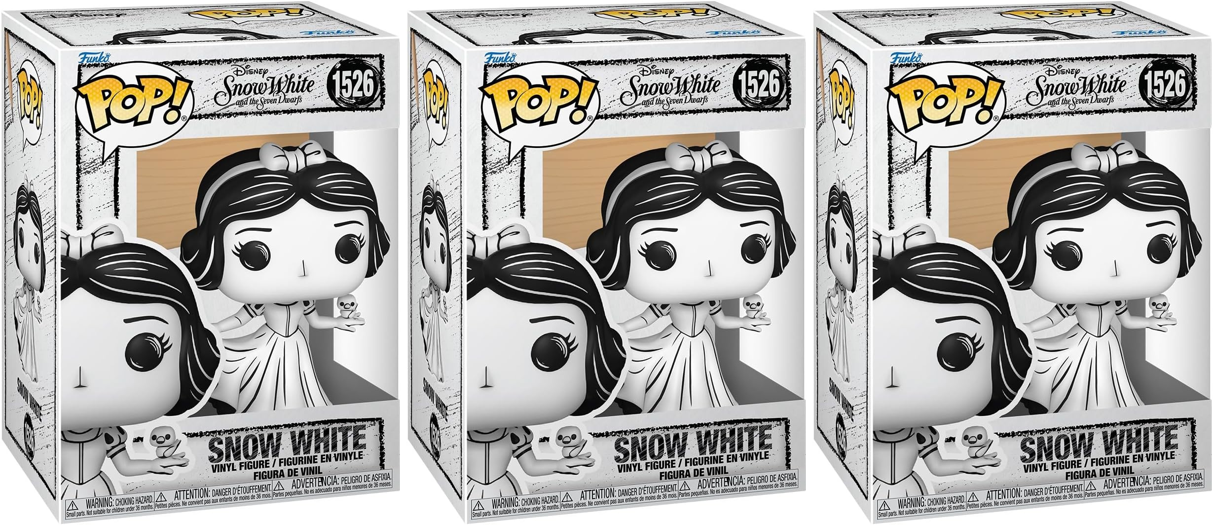 Funko ▫️ Pop! Disney: Sketched - Snow White - Branca de Neve - Figura de Vinil Colecionável - Ideia para Prenda - Mercadoria Oficial - Brinquedos para Adultos e Crianças - Fãs de Cinema