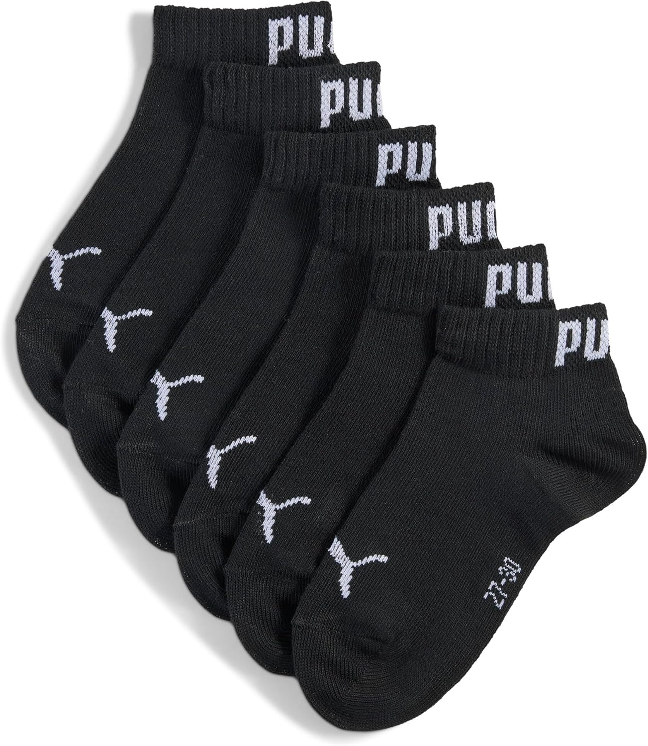 PUMA ▫️ Meias Kids Plain Quarter Unissexo para crianças (Conjunto de 3)