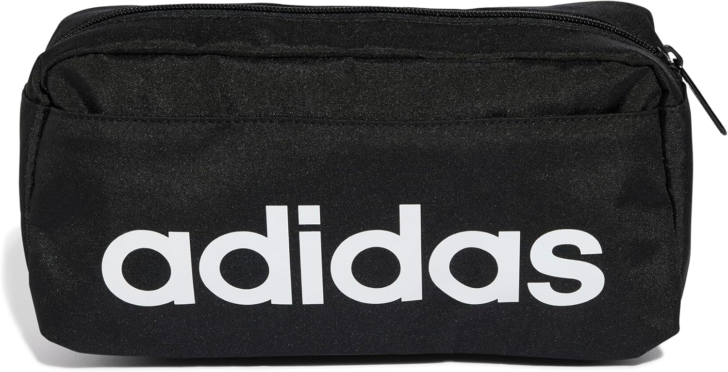 adidas ▫️ Unisex - Bolsa Linear para Adultos, Preto/Branco, Tamanho Único