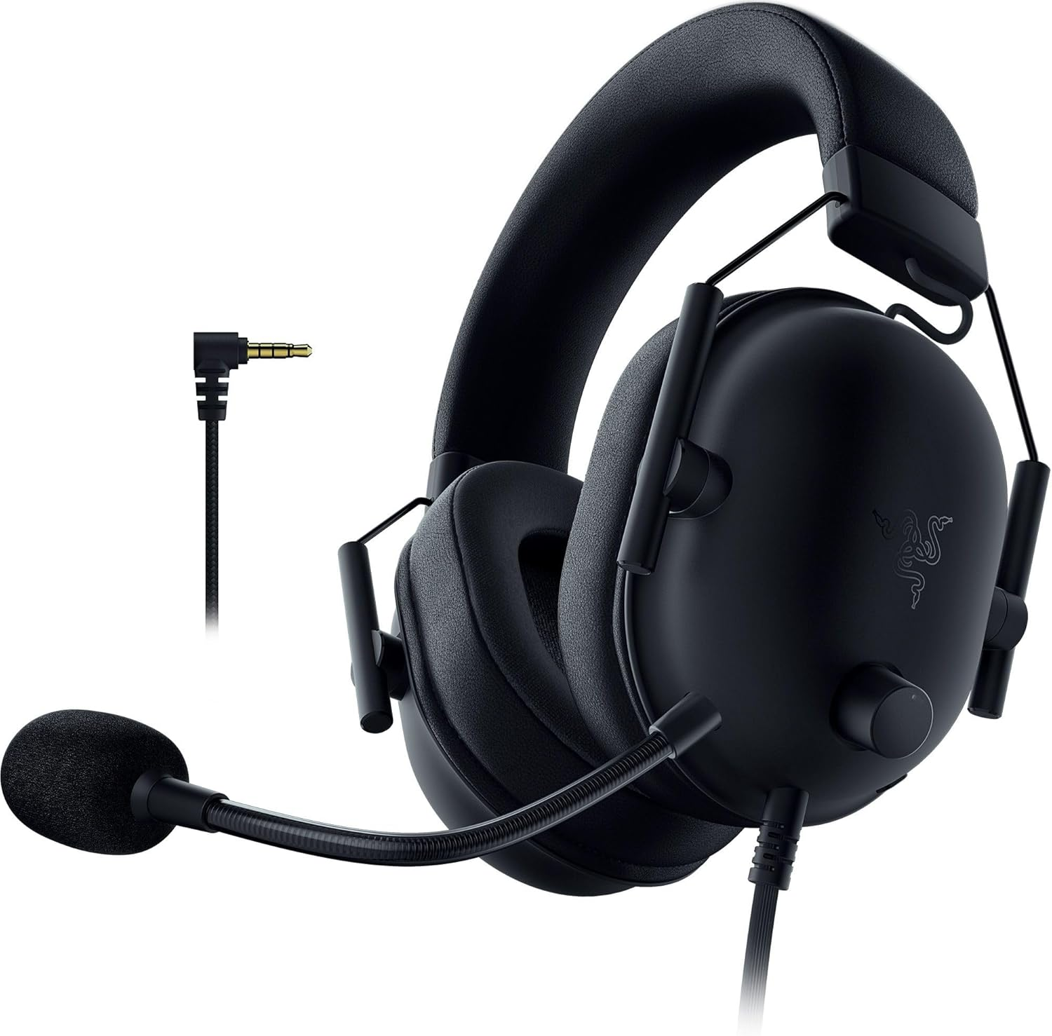 Razer ▫️ Blackshark V2 X (PlayStation) - Consola PlayStation (PS5) Auscultadores com fios (240 g, microfone cardioide, diafragmas de 50 mm, cancelamento passivo de ruído, tomada de 3,5 mm, PC) Preto