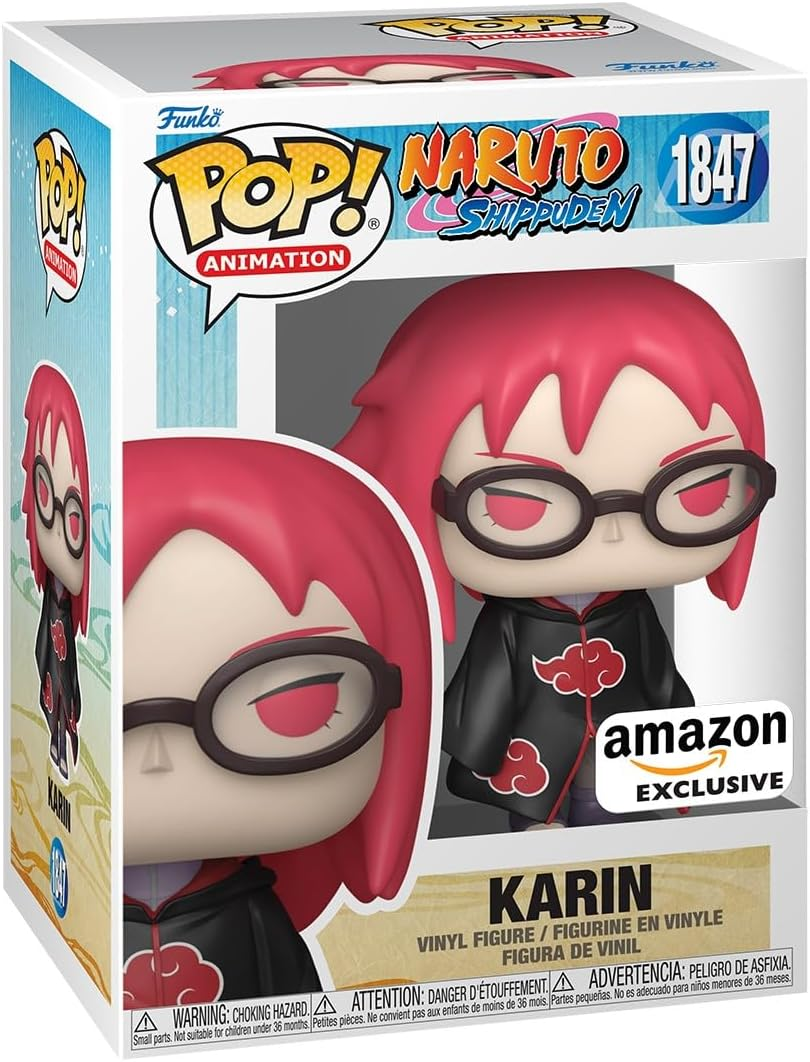 Funko ▫️ Pop! Animação: Naruto S - Karin - Naruto Shippuden - Exclusivo Amazon - Figura de Vinil Colecionável - Ideia de Presente - Mercadoria Oficial - Brinquedos para Crianças e Adultos - Fãs de Anime