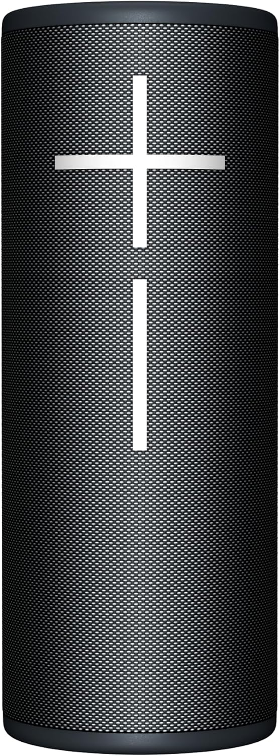 Ultimate Ears ▫️ Altifalante Bluetooth portátil à prova de água Megaboom 4 com som potente de 360 graus e graves estrondosos, altifalante flutuante com bateria com duração de 20 horas e rádio de 45 m - Preto