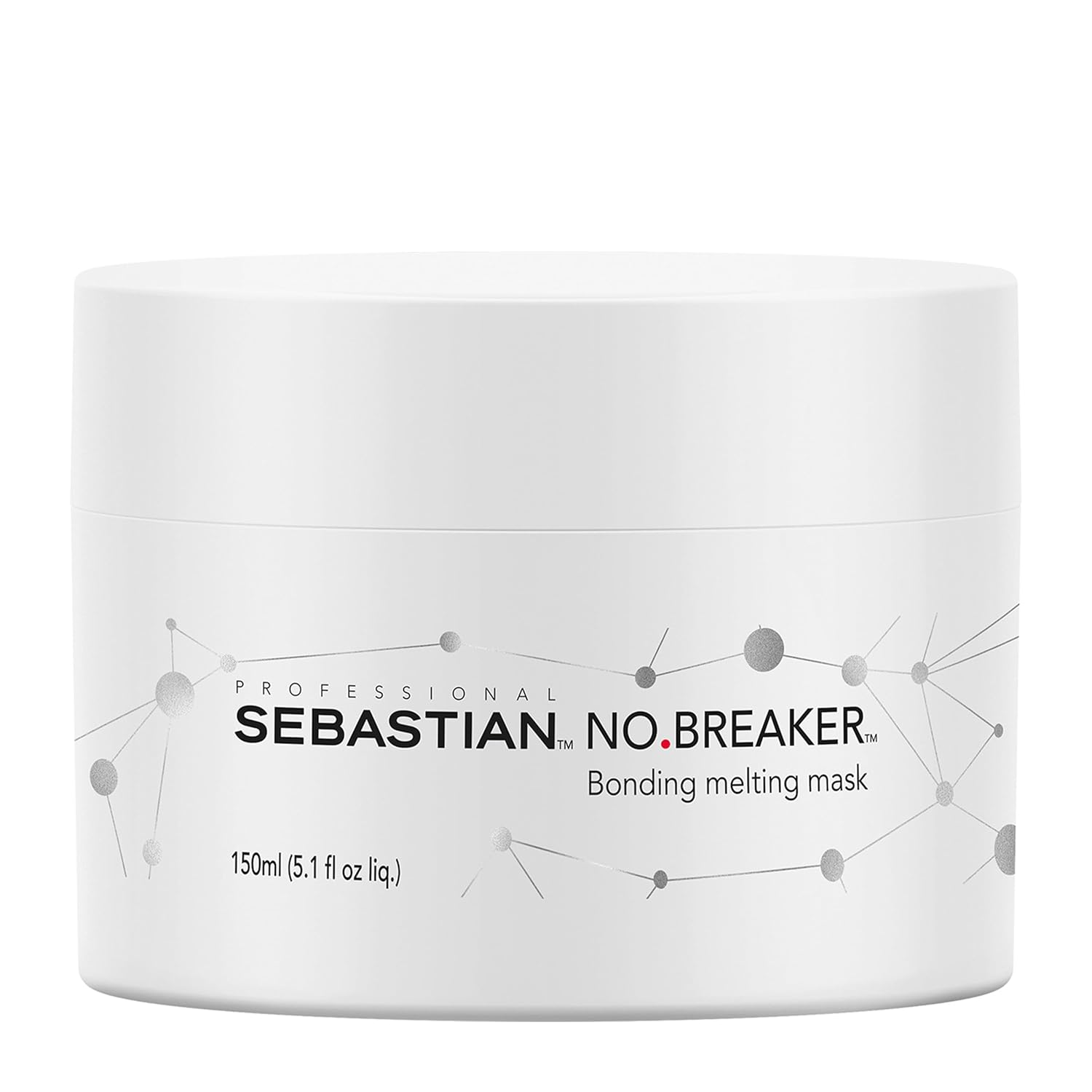Máscara Sebastian Professional NO.BREAKER, Tratamento Reparador de Cabelo Danificado, Condicionador Intenso, Para Cabelo Mais Liso e Brilhante, 150ml
