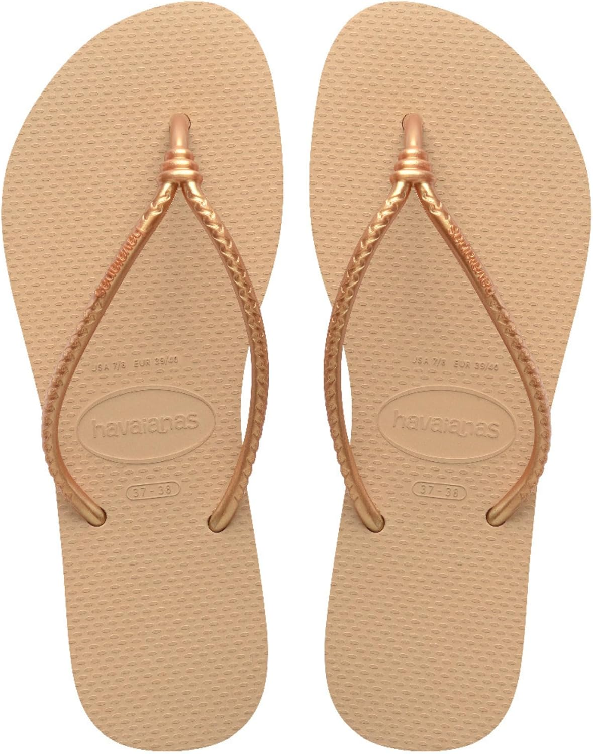 Havaianas ▫️ Slim Tube, chinelos de dedo elegantes, confortáveis e com estilo, com pormenores de nós, para mulher