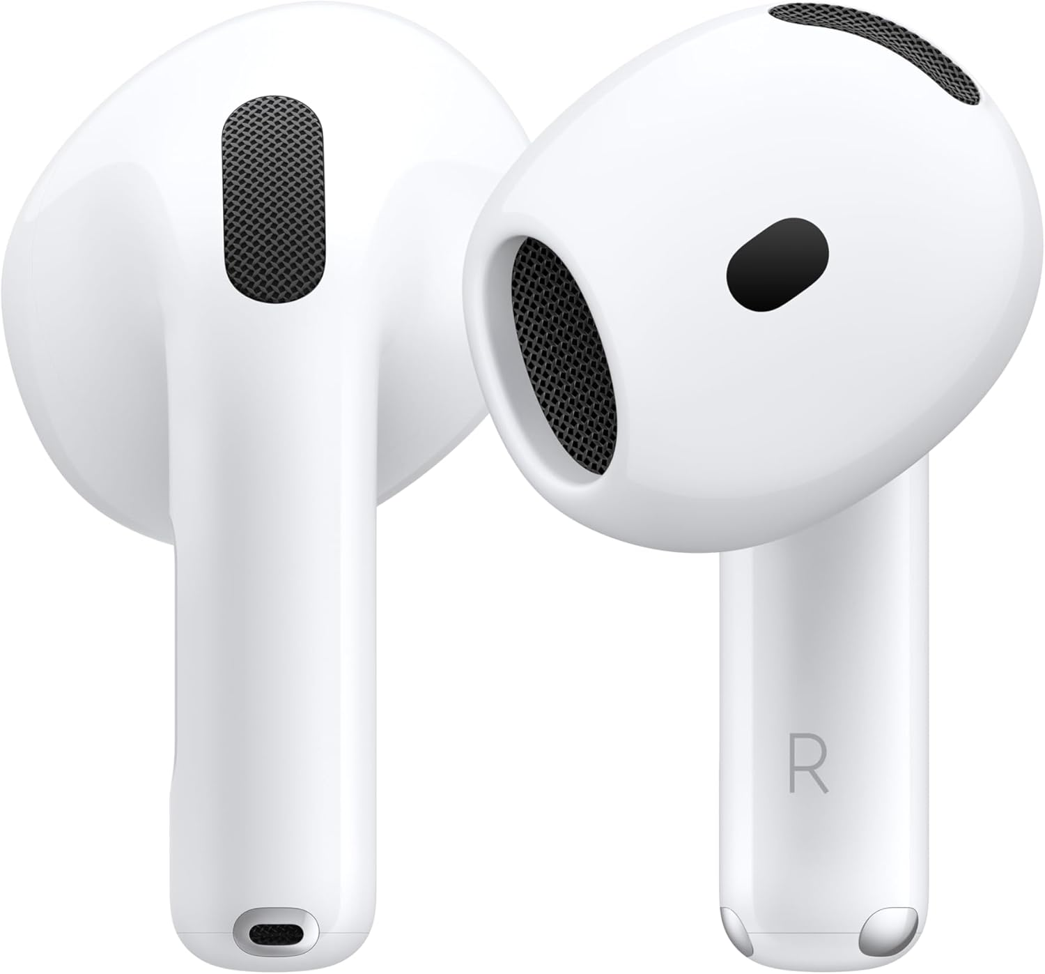 Apple ▫️ AirPods 4, auscultadores sem fios Bluetooth com áudio espacial personalizado, à prova de água, à prova de suor, estojo de carregamento USB-C, chip H2 e até 24 horas de autonomia da bateria