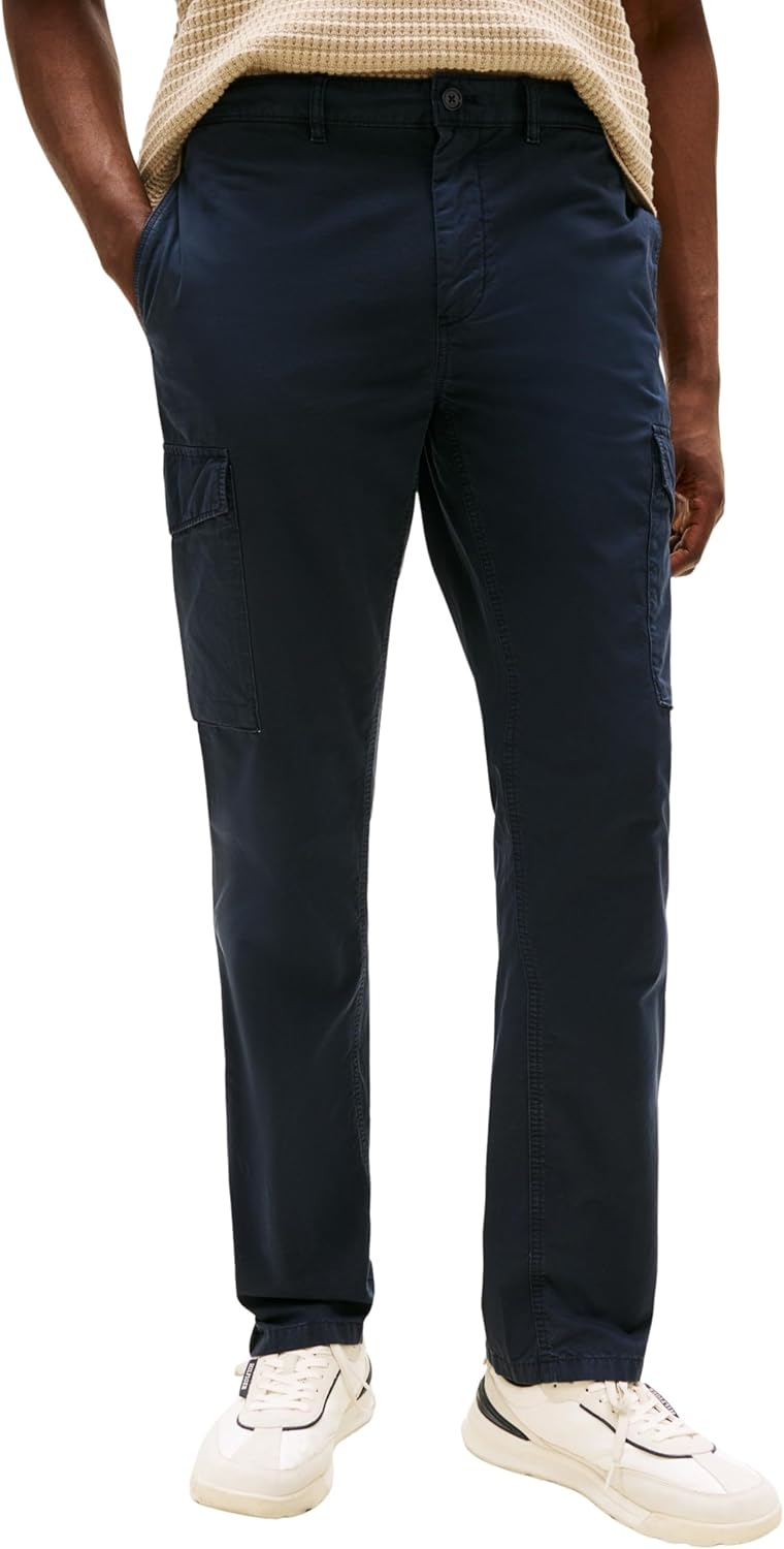 Tommy Hilfiger ▫️ Calças Cargo para homem Denton Twill com bolsos