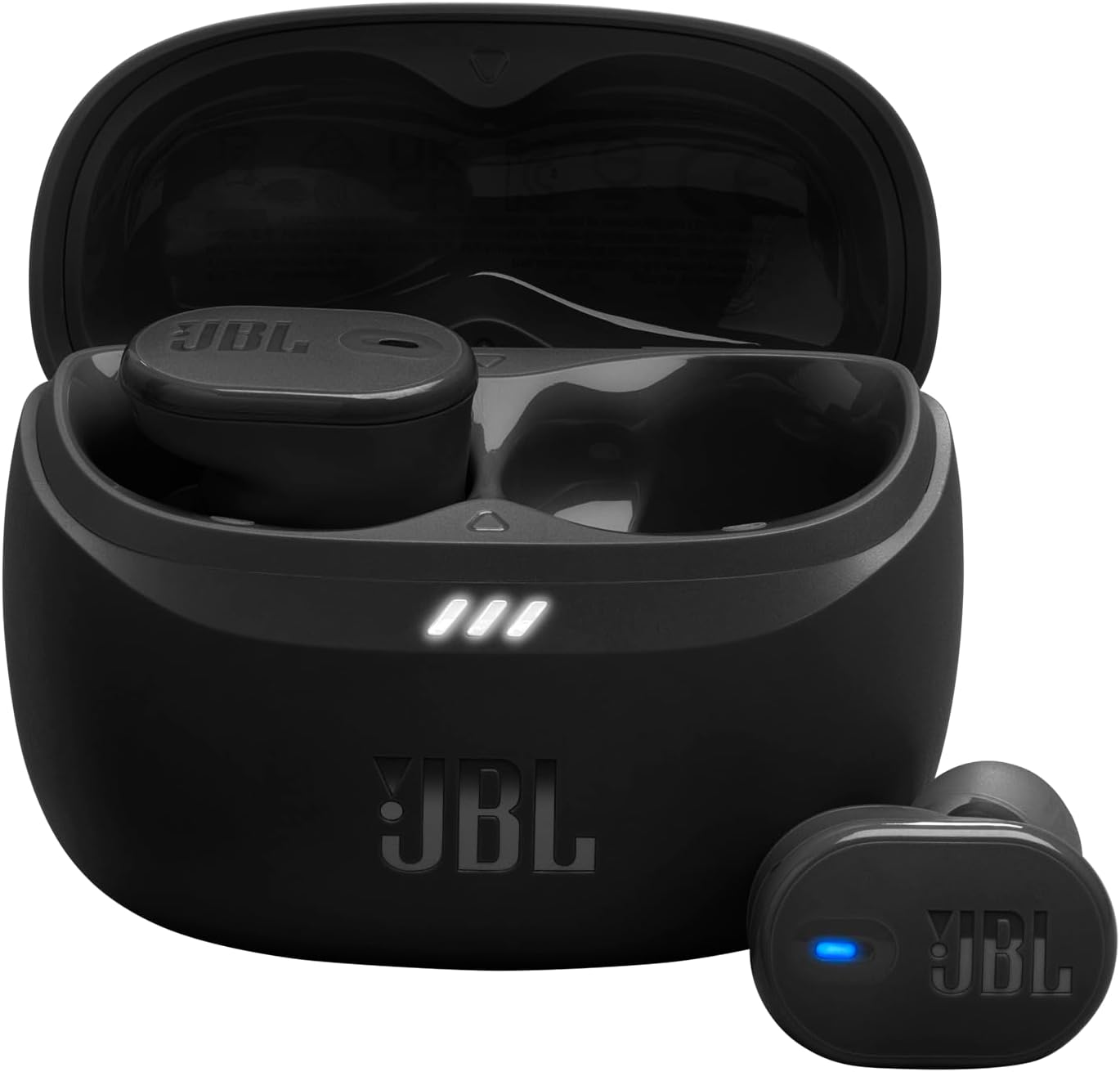 JBL ▫️ Tune Buds 2, Auscultadores sem fios com cancelamento de ruído. 48 horas de autonomia, IP54 à prova de água e de pó, ligação multiponto, design ergonómico e intra-auricular Fechado, Preto