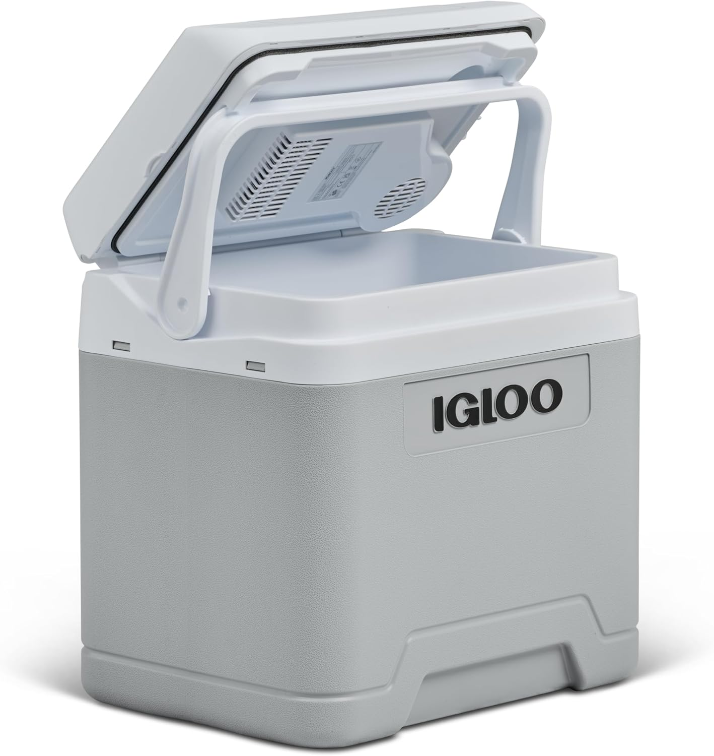 Igloo ▫️ IE24 Refrigerador elétrico AC/DC 24L - 12V e 230V - Refrigerador compacto para carro, campismo, camião e barco - Leve, portátil com compartimento para cabos